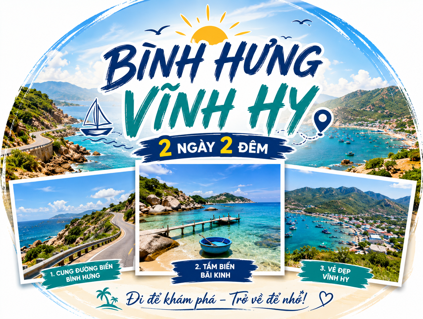 TOUR BÌNH HƯNG – VĨNH HY 2N2Đ 2025 | LẶN NGẮM SAN HÔ – GALA DINNER – NGHỈ DƯỠNG RESORT